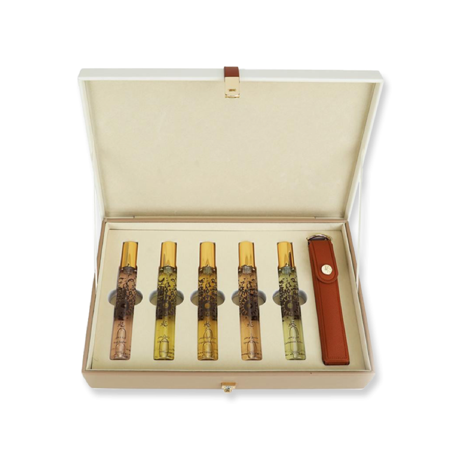 Mini Leather Pouch 5 Piece Gift Set
