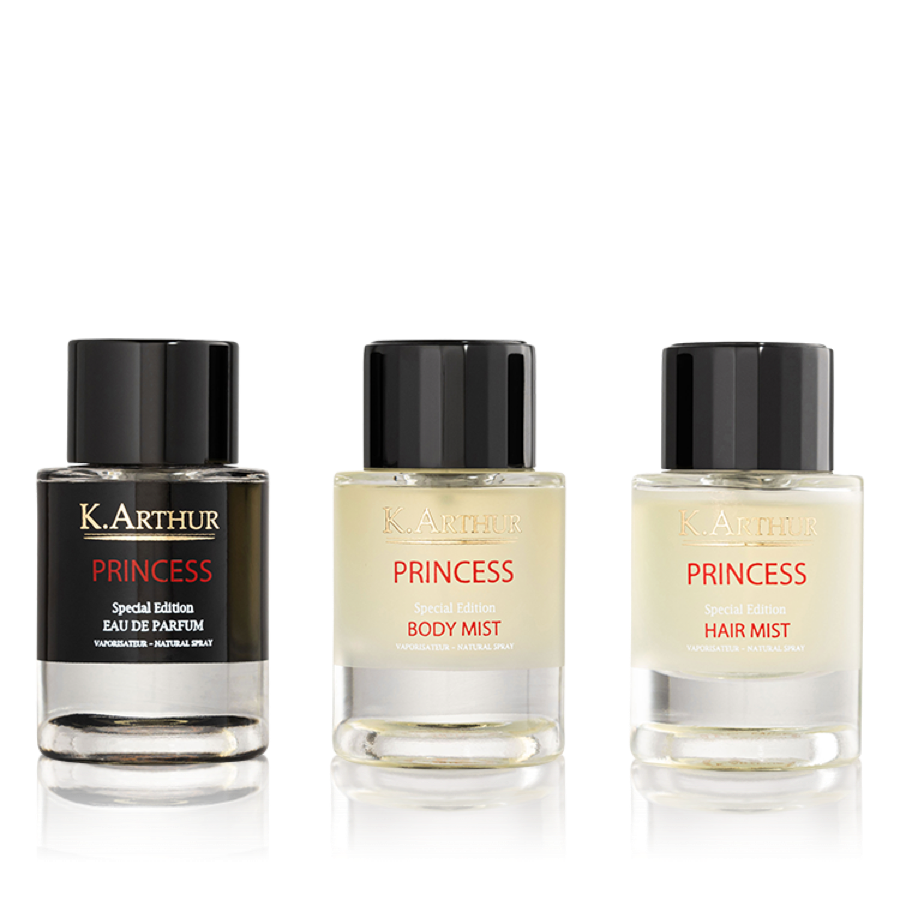 كيه آرثر برنسيس كولكشن (عطر للشعر 50 مل + أو دو برفيوم 50 مل + معطر للجسم 50 مل)
