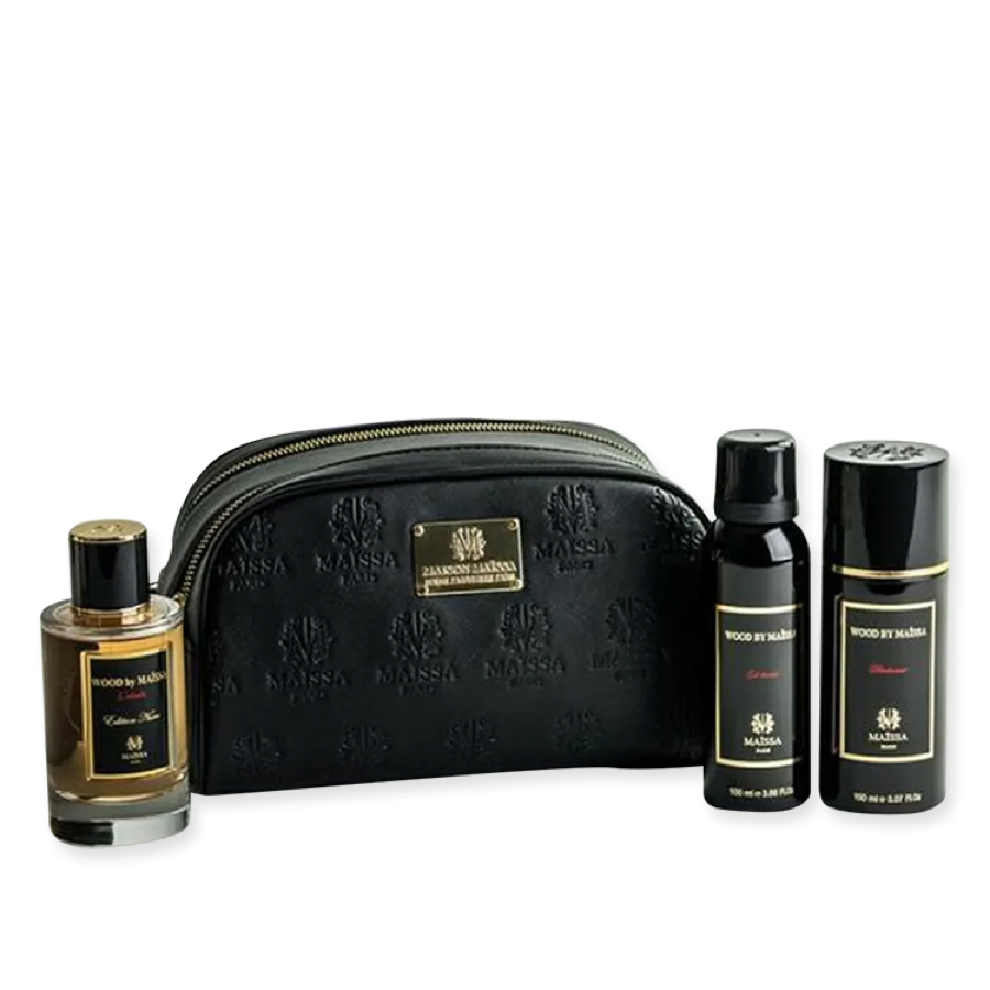 Wood By Maissa L Absolu Edition Blanche Noire U Set Edp 100 Ml Deo Spray 150 Ml S G 100 Ml Pouch Fr