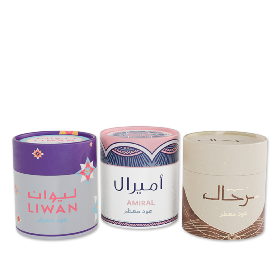 21gs101484 Oud Lover Oud Lover Set Of Daqat Al Oud Incense Set Terhal Liwan Amiral Round Bakhoor 30 G
