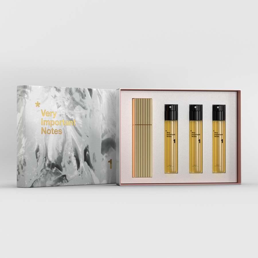 No 1 Rose Saffron Vanilla Blossom Woody Notes Parfum Travel Spray Set 12ml X